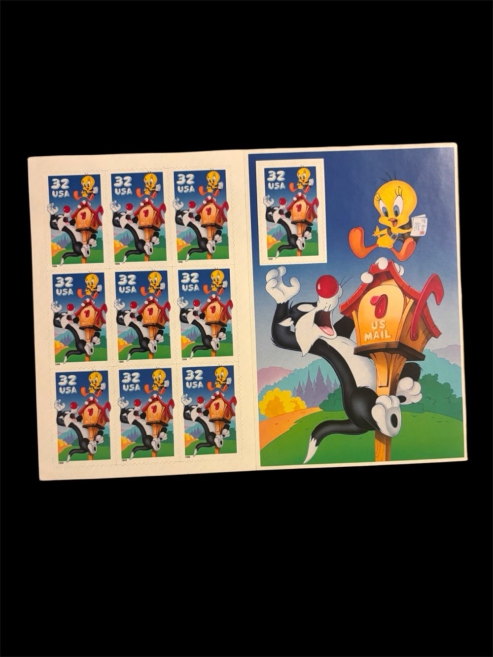 1997 Tweety & Sylvester US Postal 32¢ Commemorative Stamps Set of 10